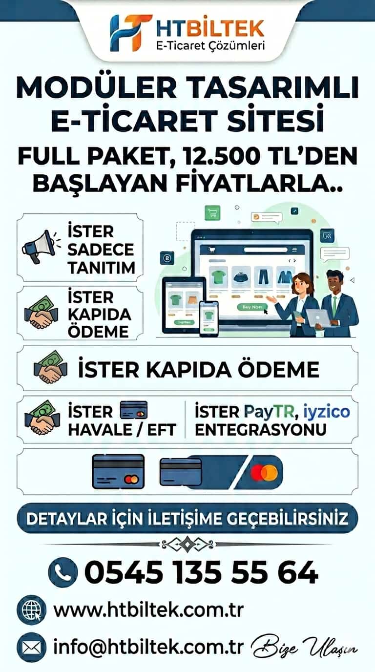 Modüler E-Ticaret Kampanya Afişi